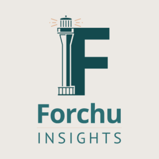 This icon includes Forchu Insight's logo, with a lighthouse icon overlapping a capital letter F, and then Forchu Insights separated by a yellow bar.